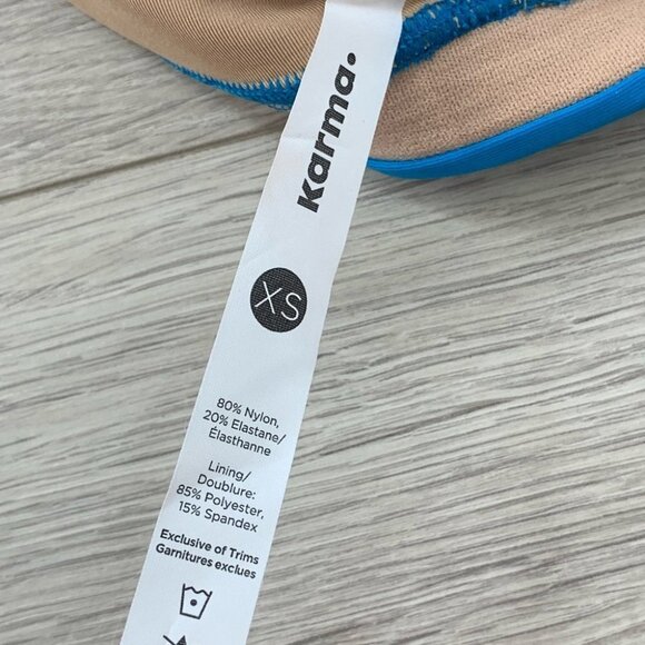 Karma Yoga Tessa Blue Sports Bra - Picture 6 of 6